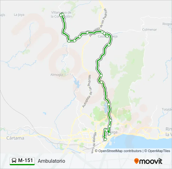 M-151  Line Map