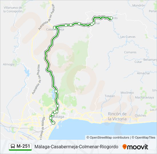 Mapa de M-251 de 