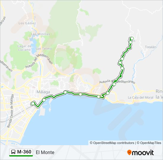 Mapa de M-360 de 