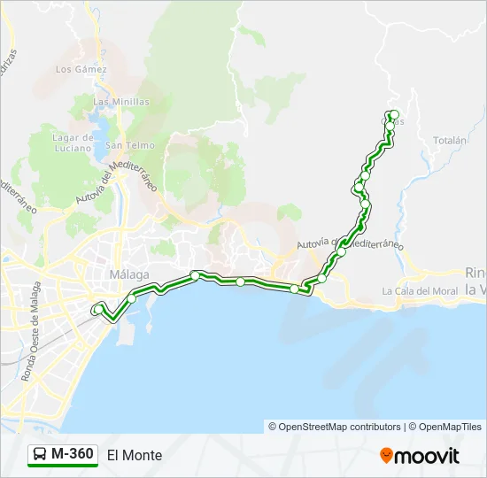 M-360  Line Map