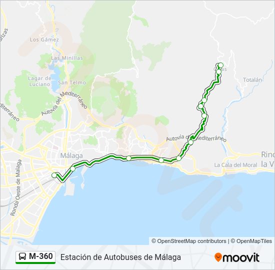 Mapa de M-360 de 