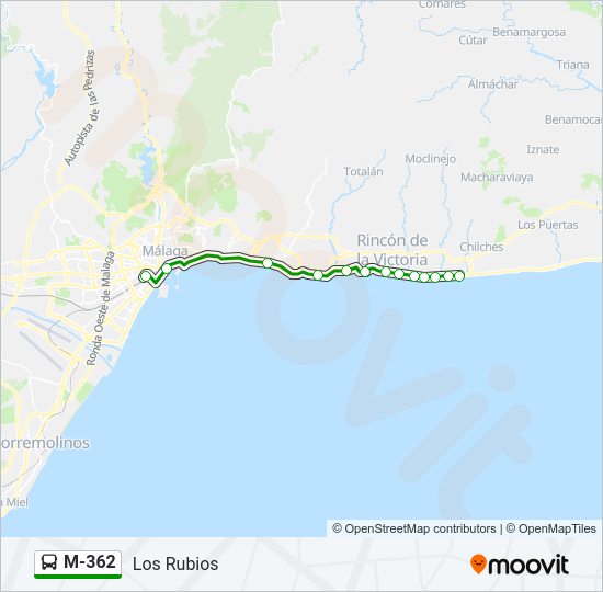 Mapa de M-362 de 