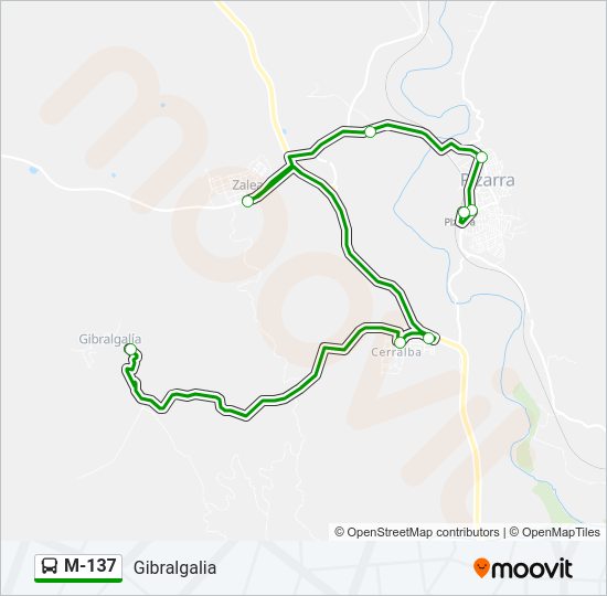 Mapa de M-137 de 