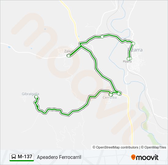 Mapa de M-137 de 