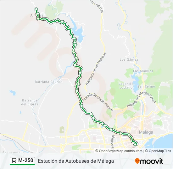 M-250  Line Map