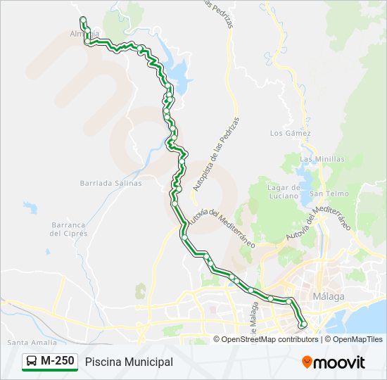 Mapa de M-250 de 