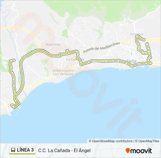 LÍNEA 3 Bus Line Map