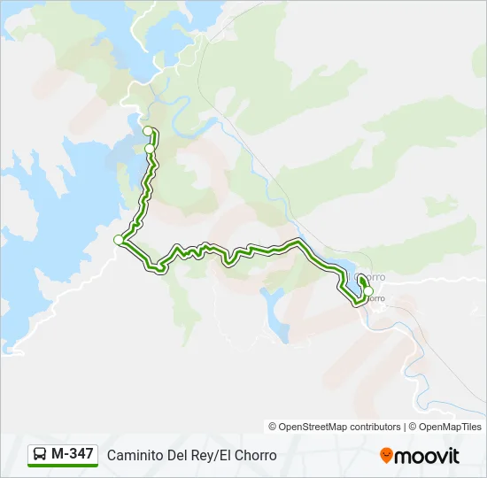 M-347 Bus Line Map