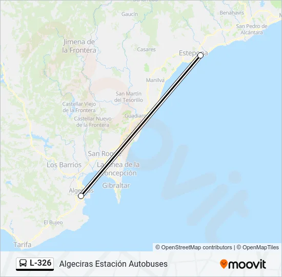 L-326 Bus Line Map