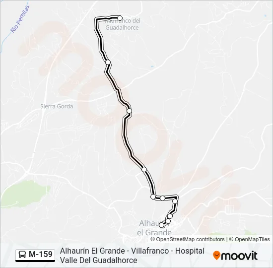 M-159 Bus Line Map