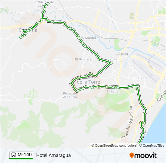 Mapa de M-140 de 