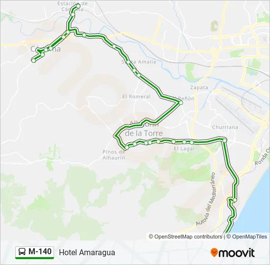 M-140  Line Map