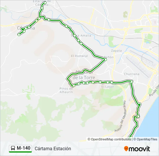 M-140  Line Map
