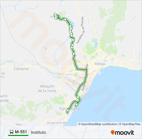 Mapa de M-551 de 