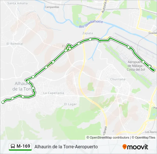 M-169 Bus Line Map