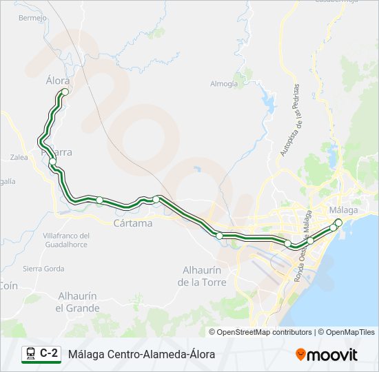 Mapa de C-2 de tren