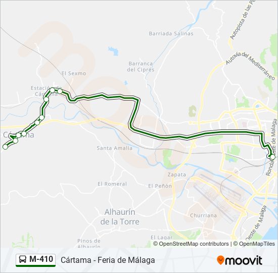 Mapa de M-410 de 