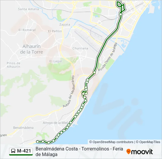 M-421  Line Map