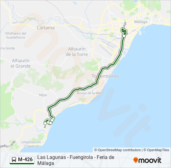 Mapa de M-426 de 