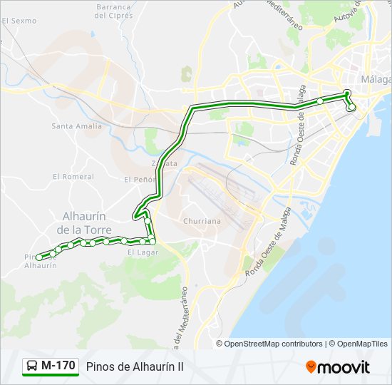 Mapa de M-170 de 