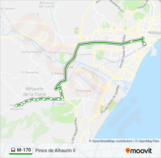 M-170  Line Map