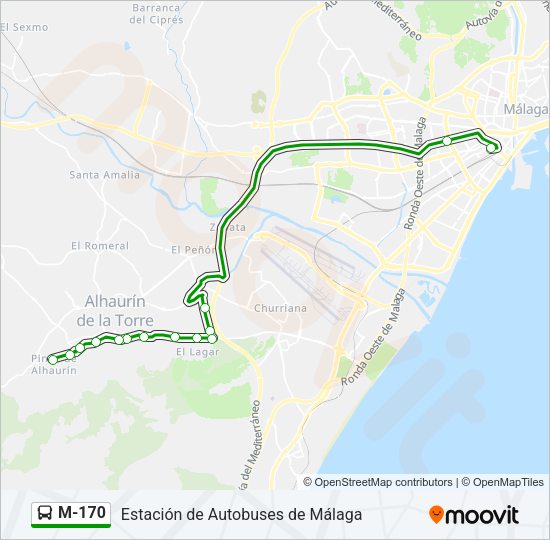 Mapa de M-170 de 