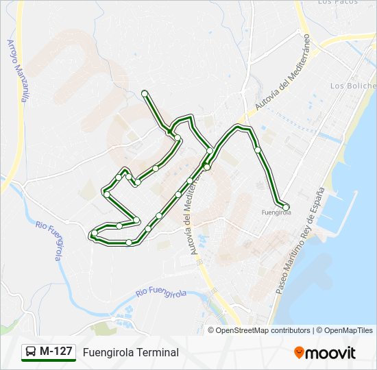 M127 Route: Schedules, Stops & Maps - Fuengirola Terminal (Updated)
