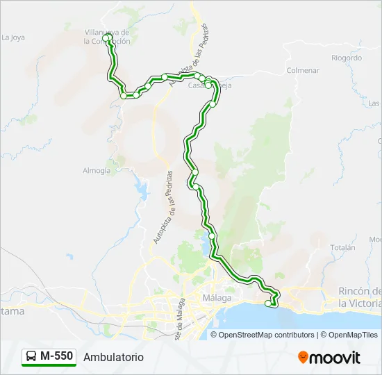 M-550  Line Map