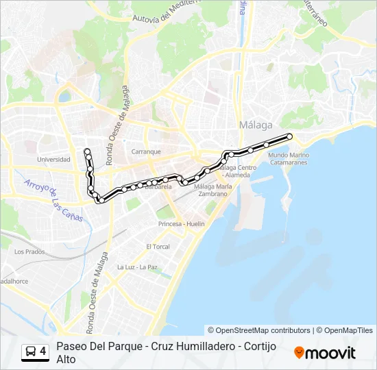 4 Bus Line Map