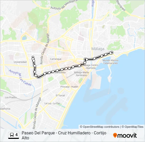 4 Bus Line Map