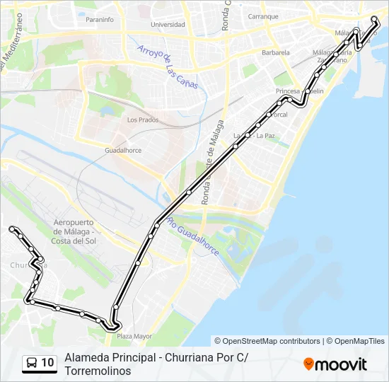 10 Bus Line Map