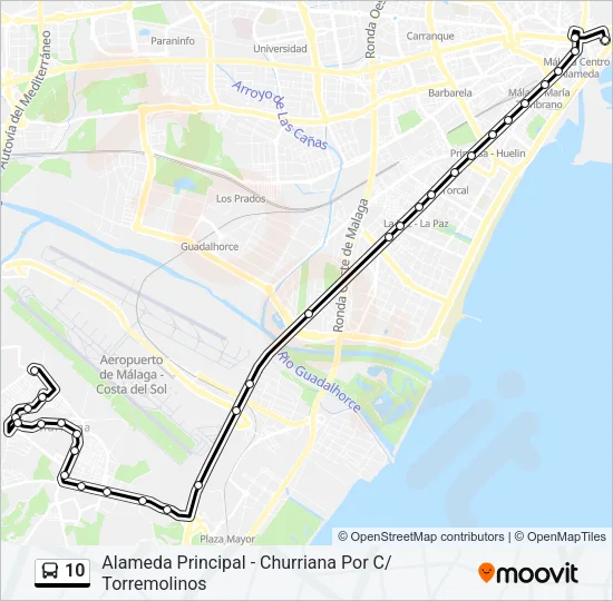 10 Bus Line Map