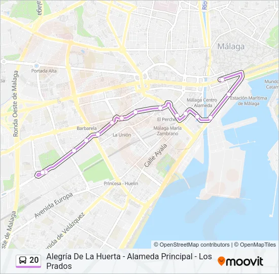 20 Bus Line Map
