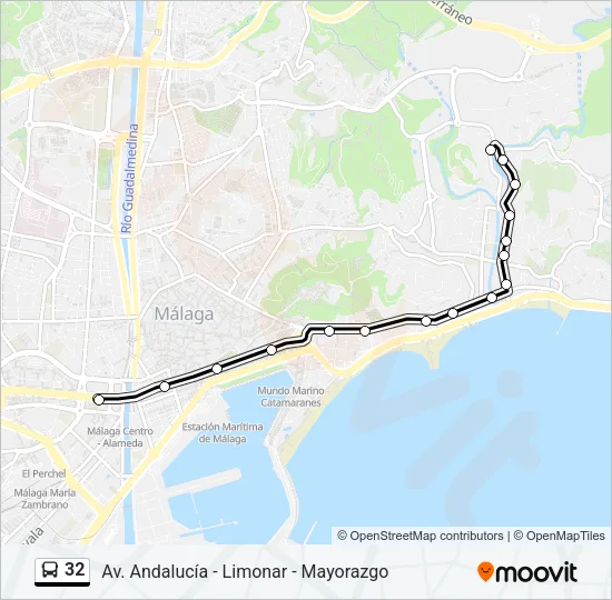 32 Bus Line Map