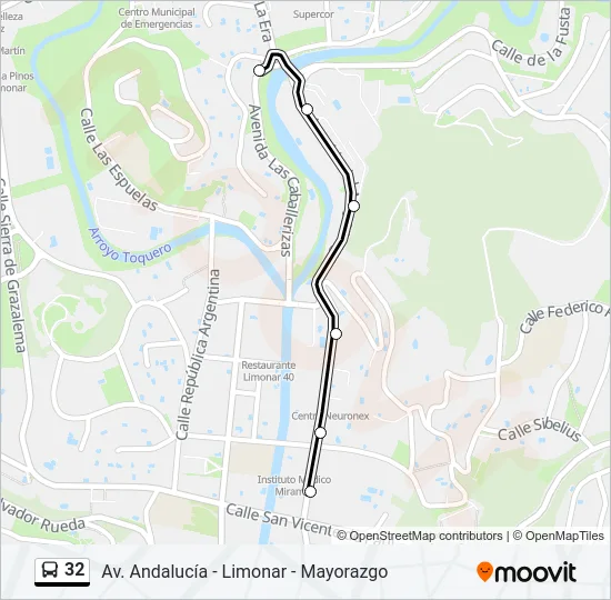 32 Bus Line Map