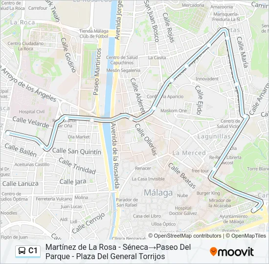 C1 Bus Line Map