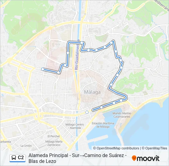 C2 Bus Line Map