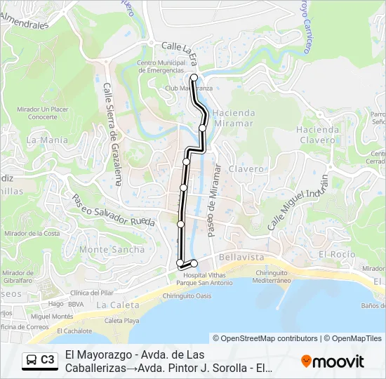 C3 Bus Line Map