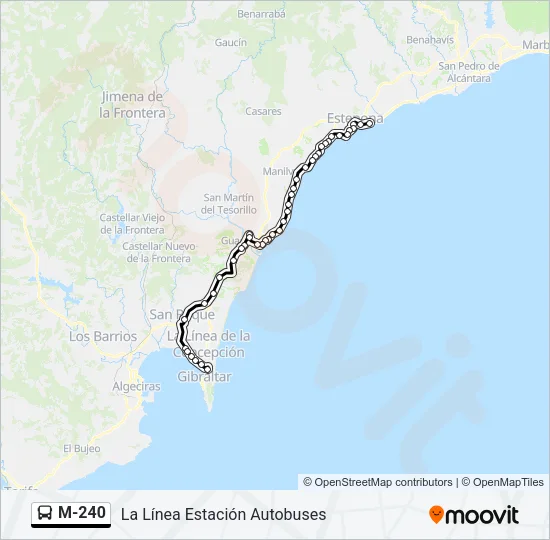 M-240  Line Map