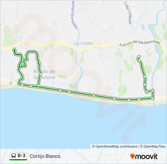 R-3 Bus Line Map