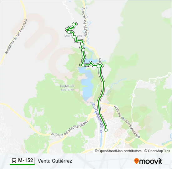 M-152 Bus Line Map