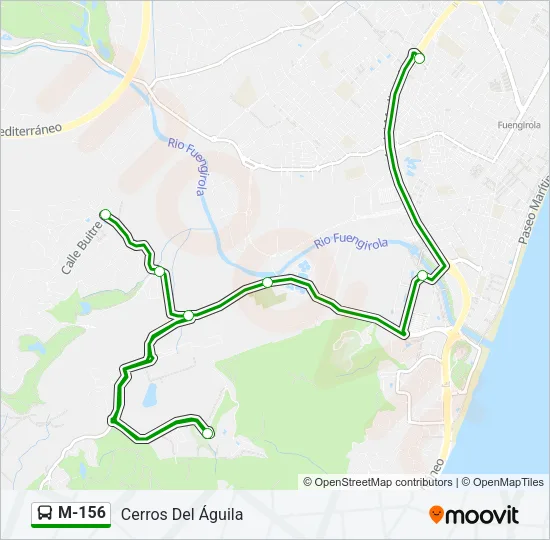 M-156 Bus Line Map