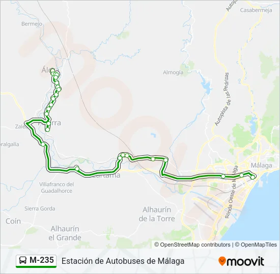 M-235 Bus Line Map