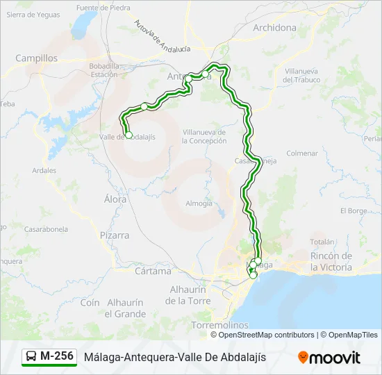 M-256 Bus Line Map