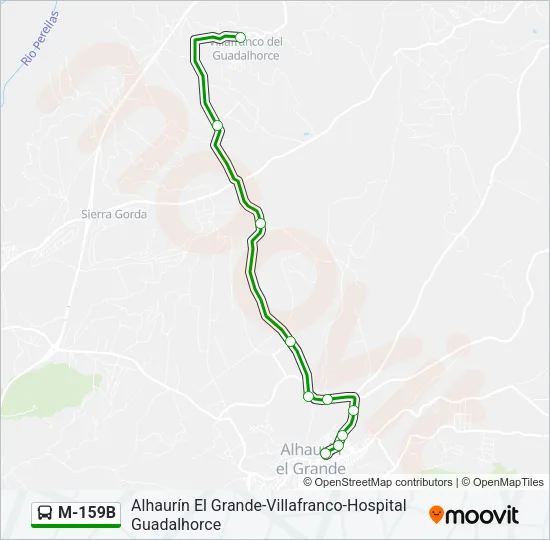M-159B Bus Line Map