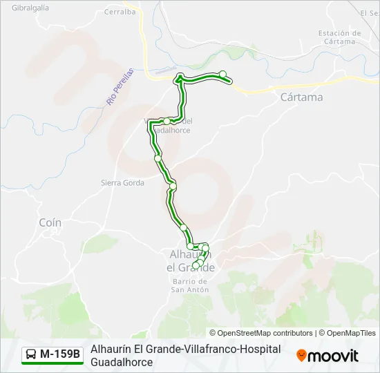 M-159B Bus Line Map