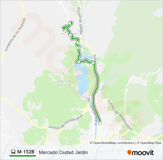 M-152B Bus Line Map