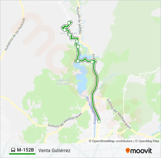 M-152B Bus Line Map