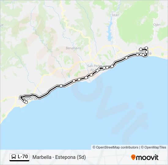 L-70 Bus Line Map