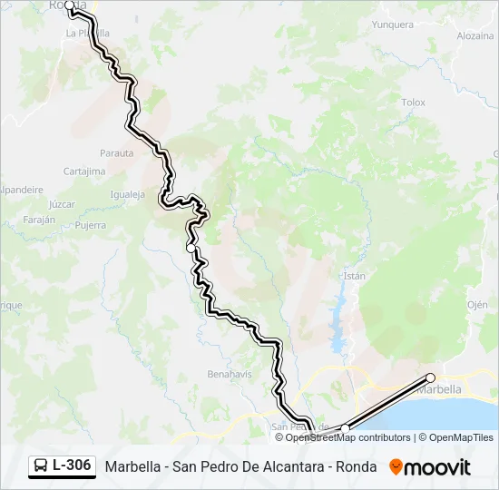 L-306 Bus Line Map